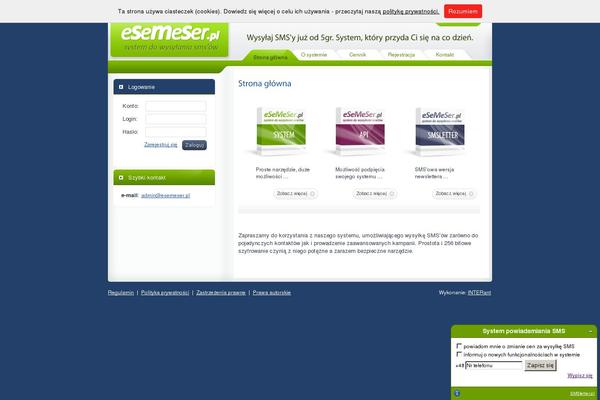 esemeser.pl site used Theme980