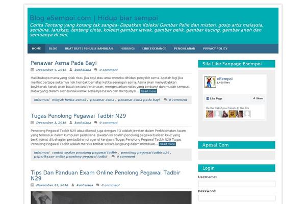 Site using Social Sharing by Danny plugin
