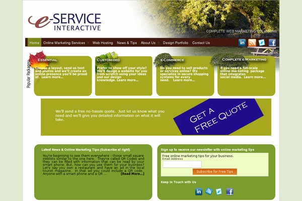 Suffusion theme site design template sample