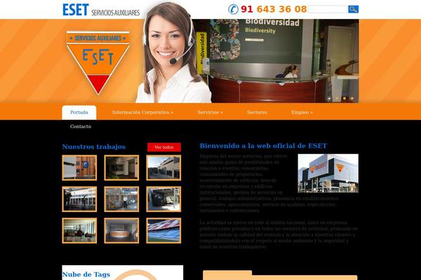 esetserviciosauxiliares.com site used Eset