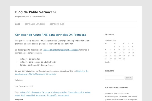 Twenty Twelve theme site design template sample