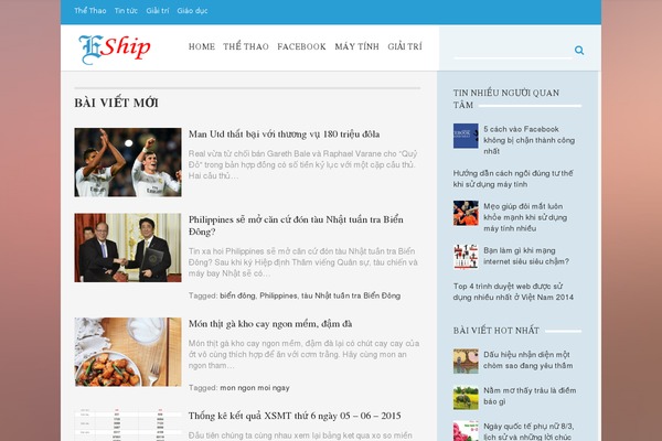eship.com.vn site used Technews-codebase