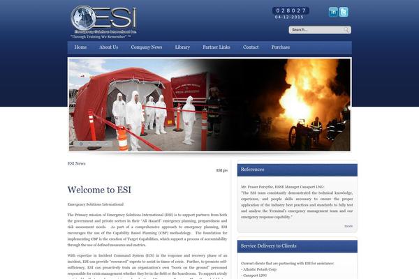 Esi theme site design template sample