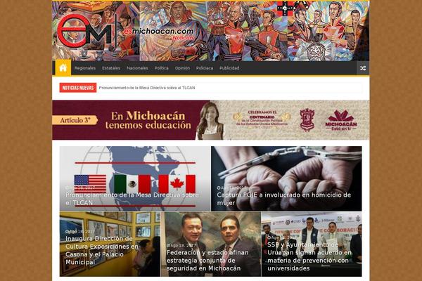 Newspaper theme site design template sample