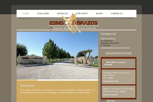 esmsonthebrazos.com site used Theme1858