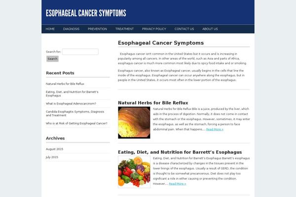 esophagealcancersymptoms.com site used Simple Sense