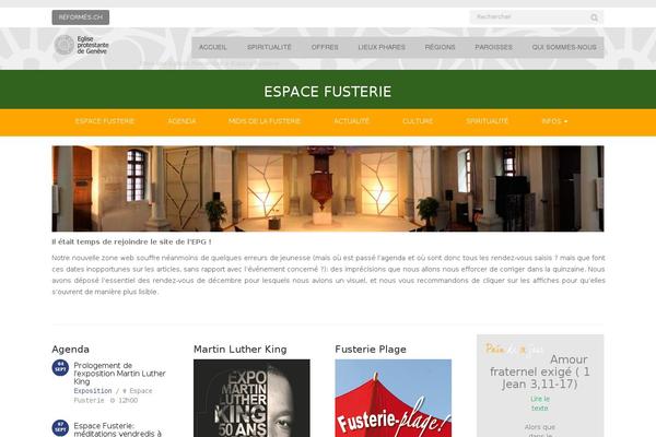 espacefusterie.ch site used Epg