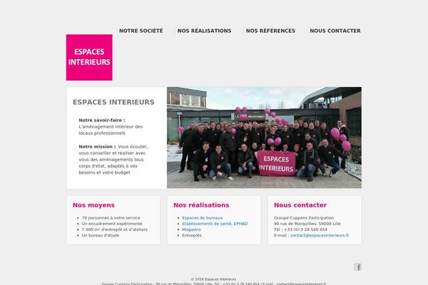 espacesinterieurs.fr site used Responsive