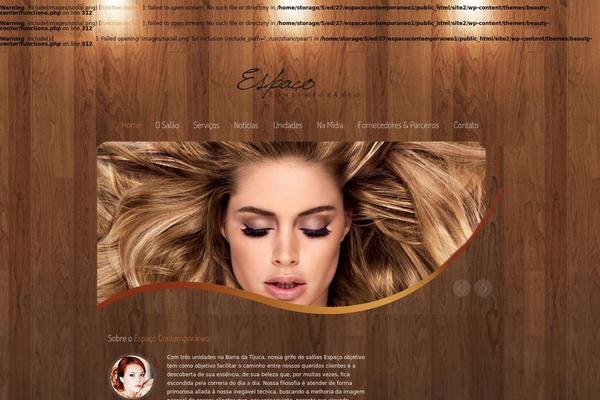 Beauty-center theme site design template sample