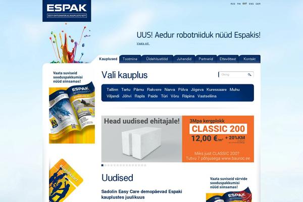 espak.ee site used Espak-2013
