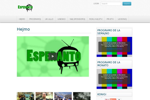 esperantotv.net site used Color Magazine