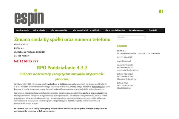 espin.pl site used StrapVert
