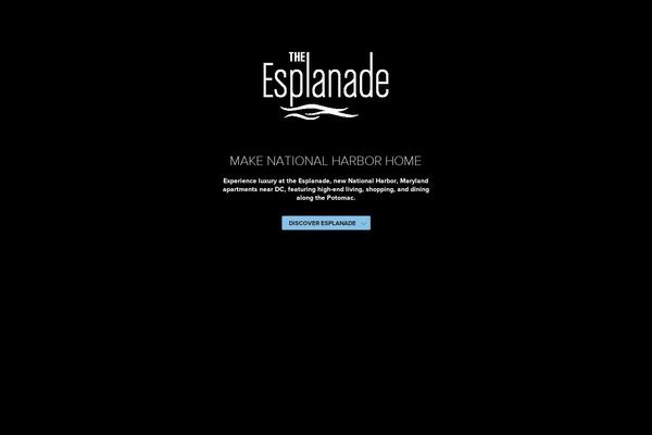 Esplanade theme site design template sample