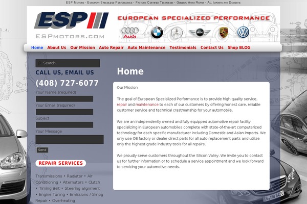 espmotors.com site used Esp