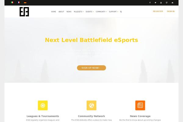 esport-battlefield.com site used Game