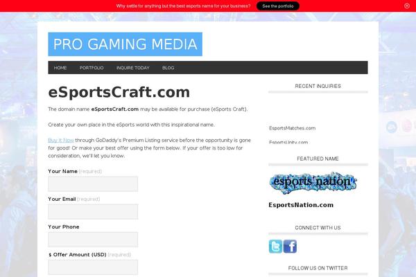 esportscraft.com site used Genesis