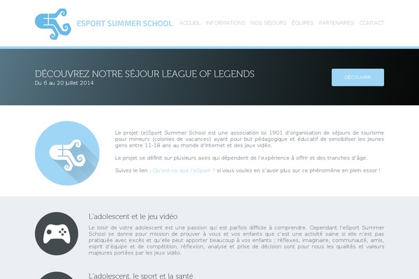 esportsummerschool.fr site used Esss