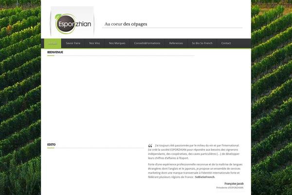 Finex theme site design template sample