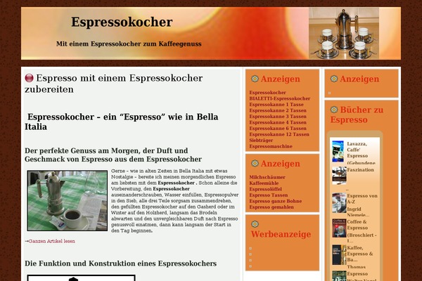 espressokocher.eu site used Espressokocher2015