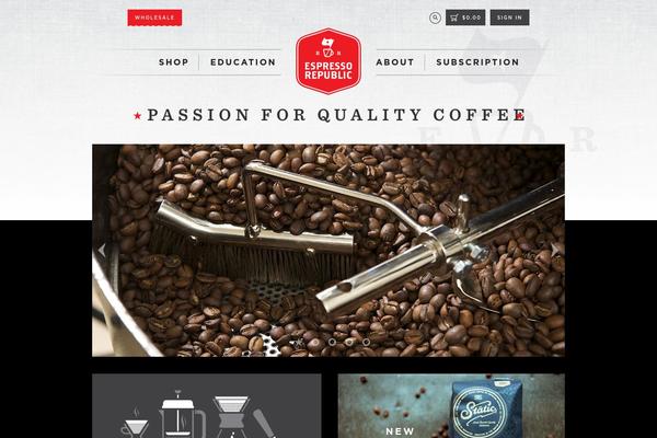 Espresso theme site design template sample