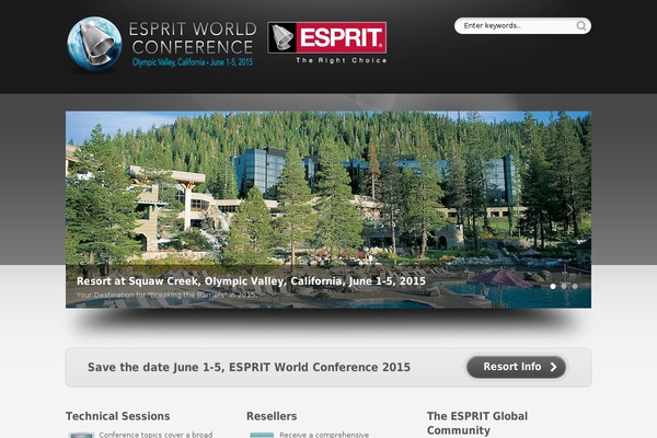espritworldconference.com site used Showtime 3.3