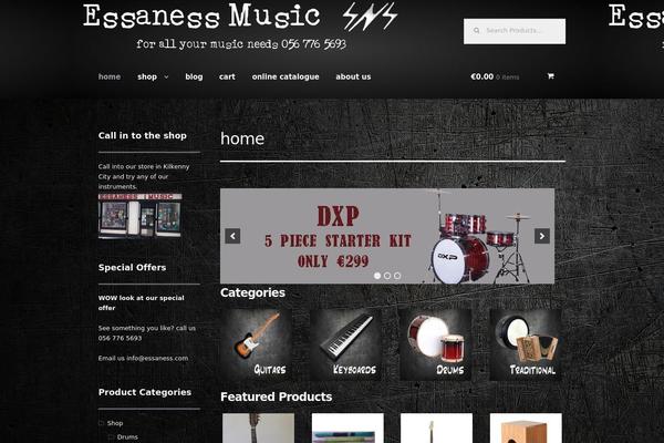 Storefront theme site design template sample