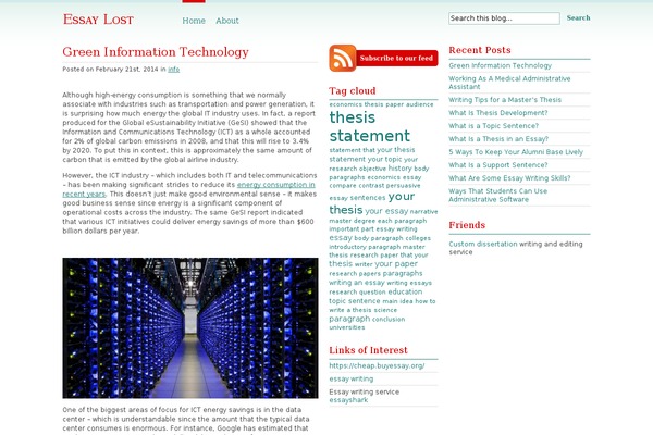 WordPress website example screenshot