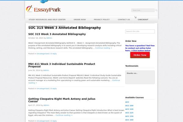 essaypark.com site used Ieducation