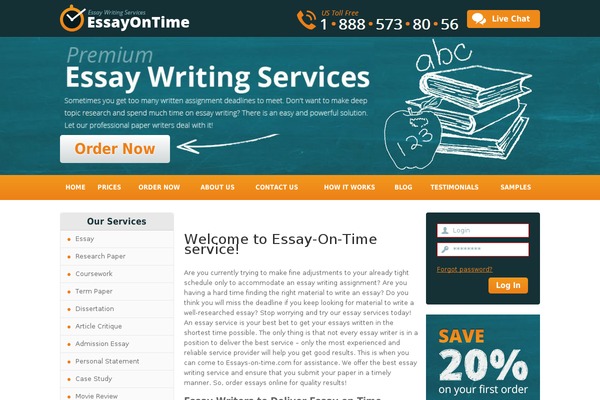 WordPress website example screenshot