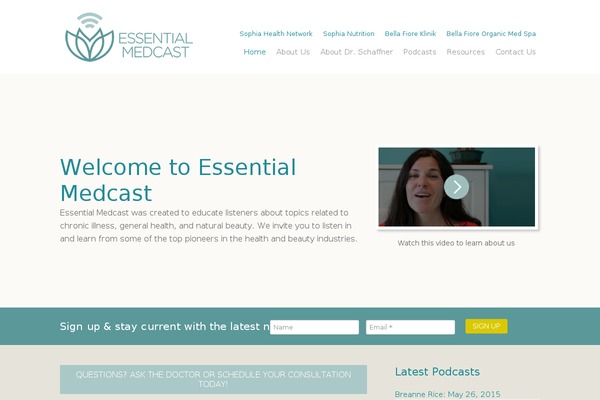 essentialmedcast.com site used Medcast
