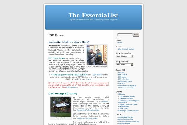 Default theme site design template sample