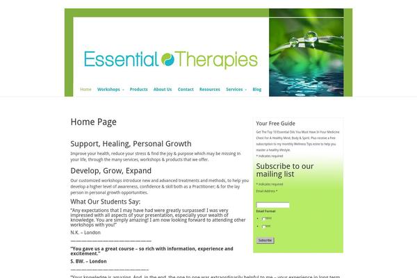 essentialtherapies.ca site used Et