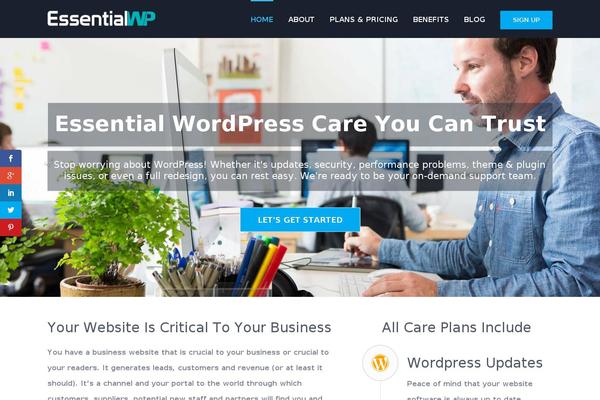 essentialwp.com site used Sitegist