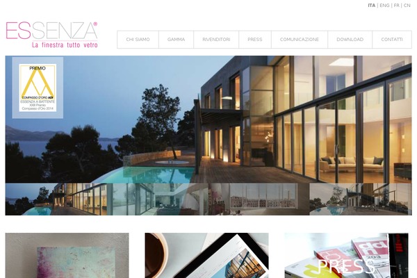 Essenza theme site design template sample
