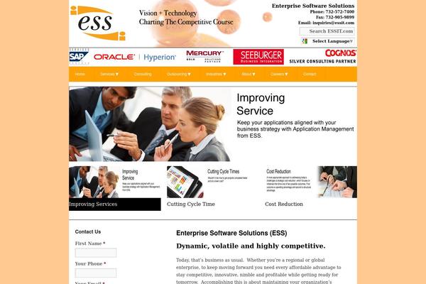 Ess theme site design template sample