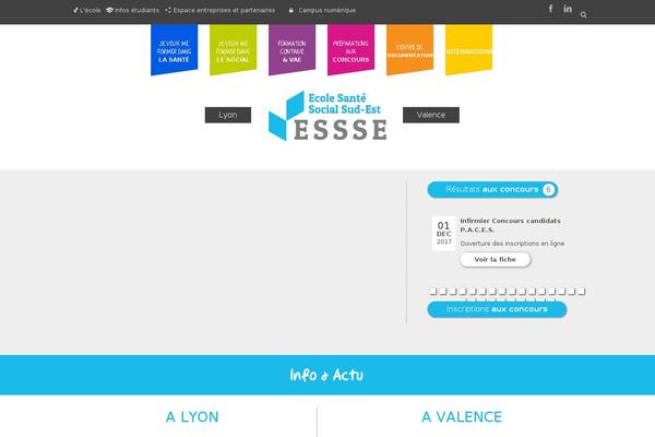 essse.fr site used Essse-child-theme