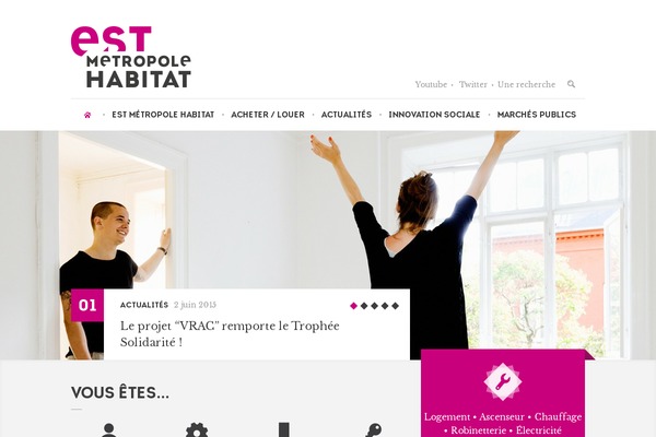 est-metropole-habitat.fr site used Emh