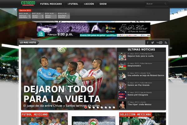Site using Estadio-widgets plugin