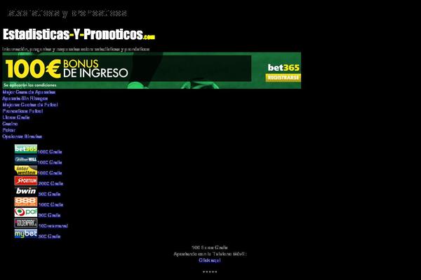 estadisticas-y-pronosticos.com site used Wpdiseno5