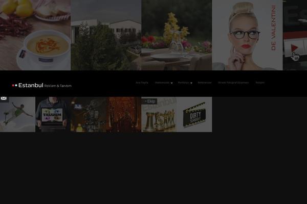 Fullscreen theme site design template sample