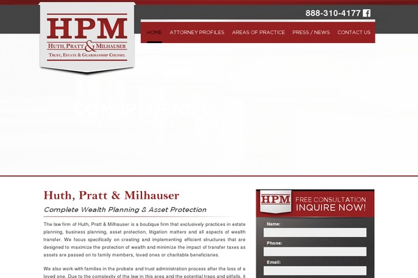 WordPress website example screenshot