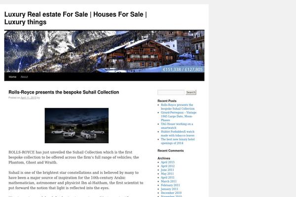 Twenty Ten theme site design template sample