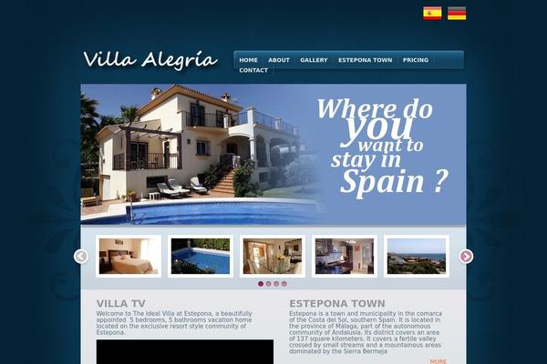Alegria theme site design template sample