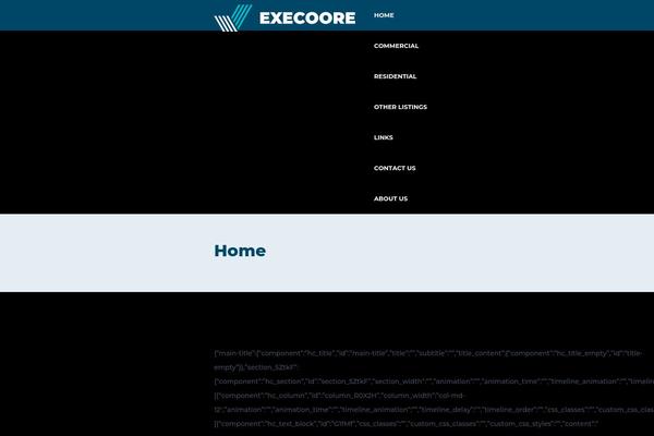 Execoore theme site design template sample