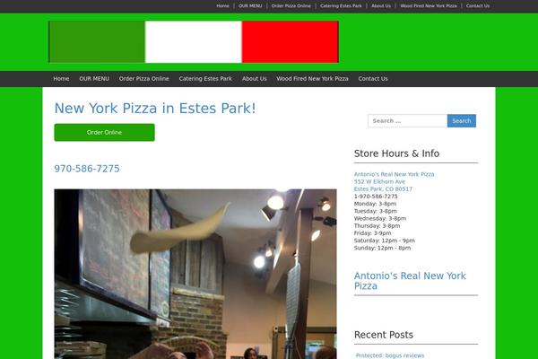 estesparkpizza.com site used Elemento
