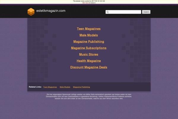 Mag theme site design template sample