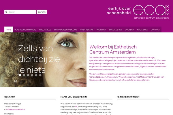 esthetischcentrumamsterdam.nl site used Eca