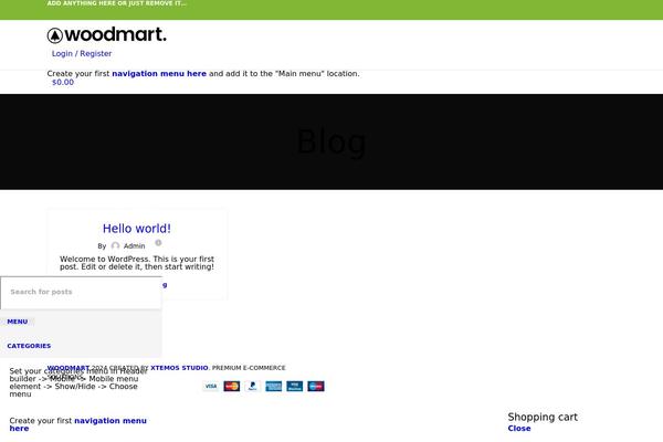 WordPress website example screenshot