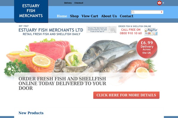 estuaryfish.com site used Theme2072