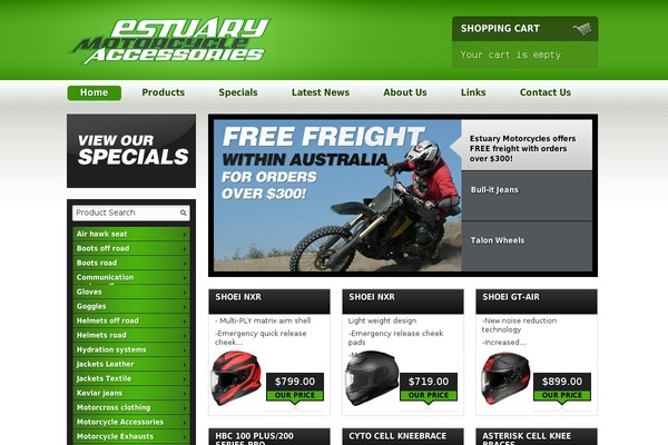 estuarymotorcycles.com.au site used Titan